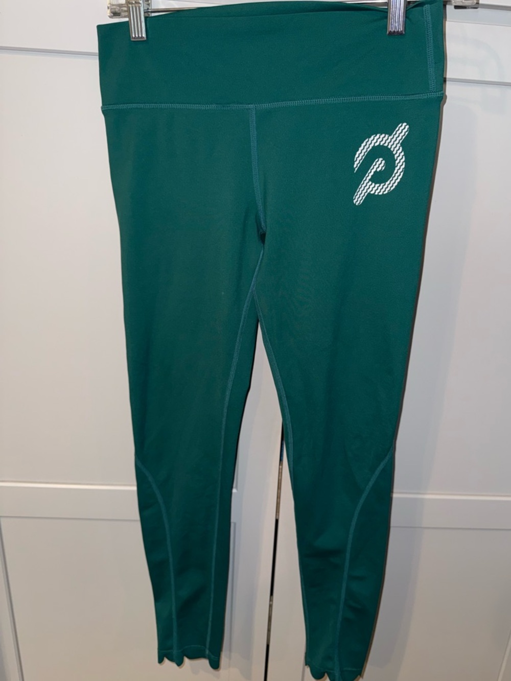 Peloton Kids Green Active Leggings with White Logo